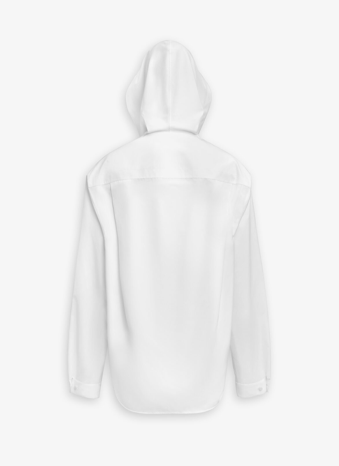 POPLIN HOODED SHIRT ALAÏA WHITE POPLIN HOODED SHIRT